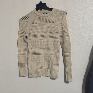 H&M Men's Knit Crewneck Sweater - Beige